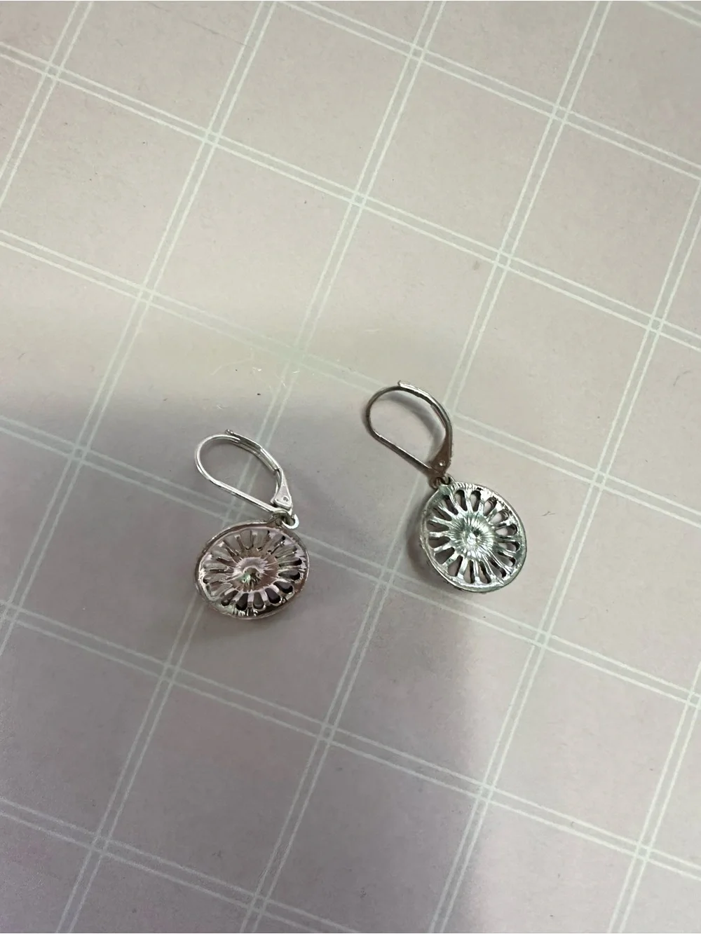 Silver Black Stone Drop Earrings - Women Jewelry
